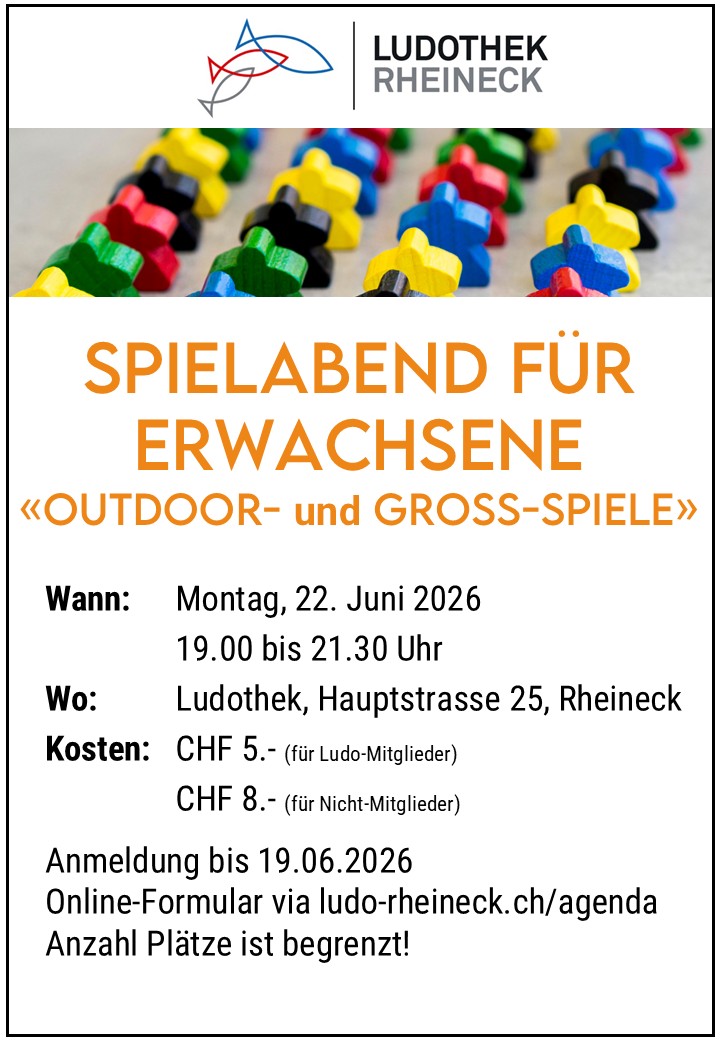 Spielabend für Erwachsene - Outdoor- und Gross-Spiele