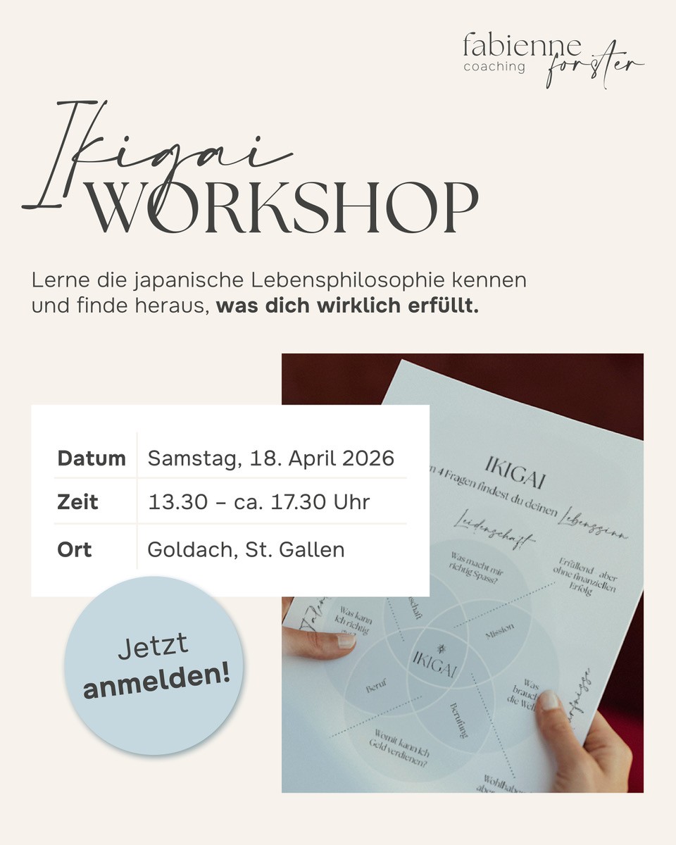  Workshop „Finde deine Berufung mit dem Ikigai-Modell“