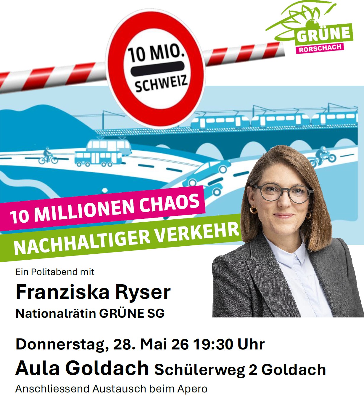 Polit-Abend mit Franziska Ryser in Goldach